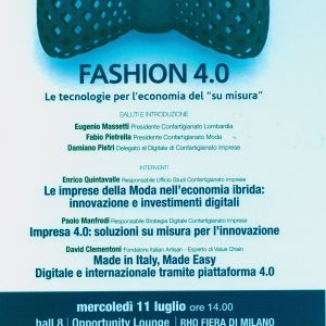 Anche la moda sposa l'innovazione e diventa "Fashion 4.0": un incontro