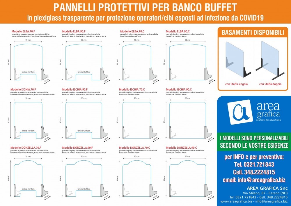 AREA GRAFICA SNC - BARRIERE PROTETTIVE CON BASAMENTI METALLICI AUTOPORTANTI