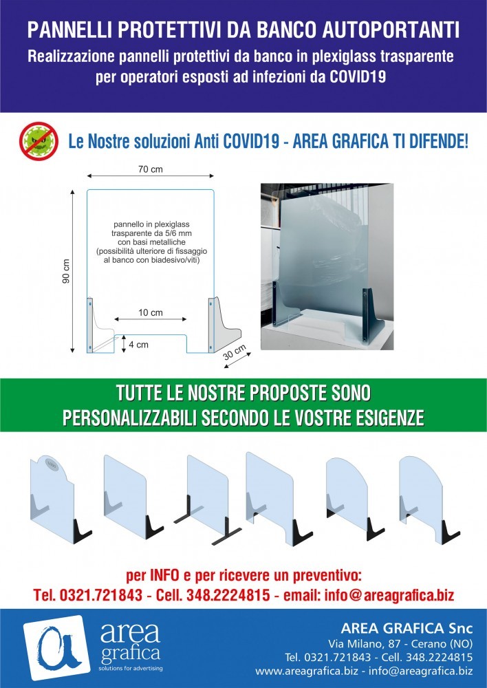 AREA GRAFICA SNC - BARRIERE PROTETTIVE CON BASAMENTI METALLICI AUTOPORTANTI