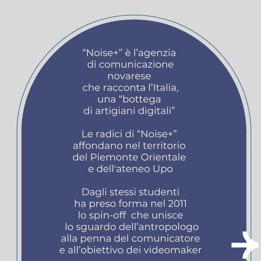  La bottega digitale "Noise+", narrazioni oltre al rumore di fondo della comunicazione: "Al centro c'è sempre l'incontro tra persone"