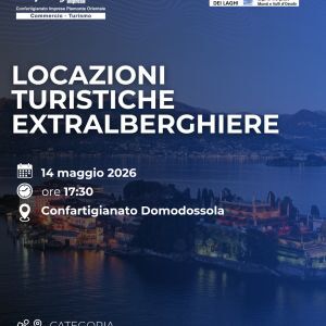 Locazioni turistiche extralberghiere - Incontro giovedì 14 maggio a Domodossola