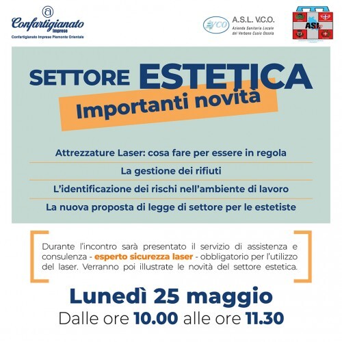 Scopri le nuove regole per il settore degli estetisti: incontro gratuito con i tecnici di Asl e i nostri cosulenti