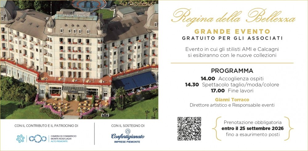 Torna la "Regina della bellezza": il grande show  a Stresa ti aspetta! Prenota il tuo posto (gratuito)