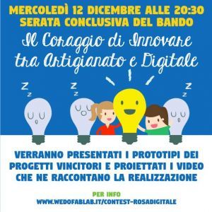 Finale del contest per gli artigiani digitali: si svelano i prototipi dei due vincitori