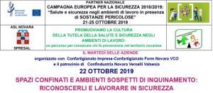 Settimana europea per la sicurezza: Confartigianato organizza “Il martedì delle aziende”