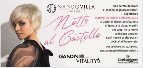 Notte fashion per gli acconciatori al castello di Novara