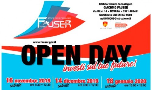 Nuovo corso di Logistica all'istituto Fauser di Novara: via agli open day