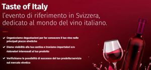 Partecipa a “Taste of Italy”, l'evento dei vini italiani in Svizzera