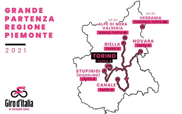 Domenica 9 maggio il Giro d'Italia fa tappa a Novara - Coloriamo la città di rosa!