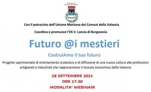  “Futuro @i mestieri“ con un progetto in Valsesia