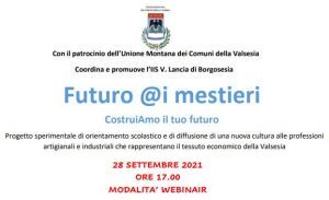  “Futuro @i mestieri“ con un progetto in Valsesia