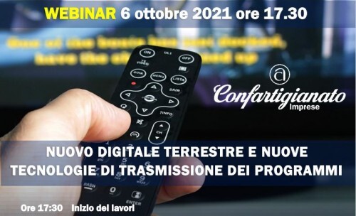 Nuovo digitale terrestre e tecnologie di trasmissione dei programmi: un webinar