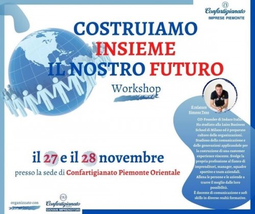 Whorkshop per Giovani imprenditori: "Costruiamo insieme il nostro futuro"