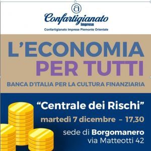 Imparare a dialogare con gli istituti di credito: progetto di Confartigianato con la Banca d'Italia