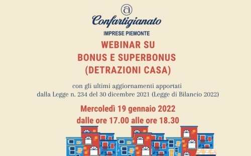 Webinar di aggiornamento sulle detrazioni fiscali del comparto “Casa”