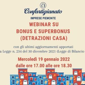 Webinar di aggiornamento sulle detrazioni fiscali del comparto “Casa”