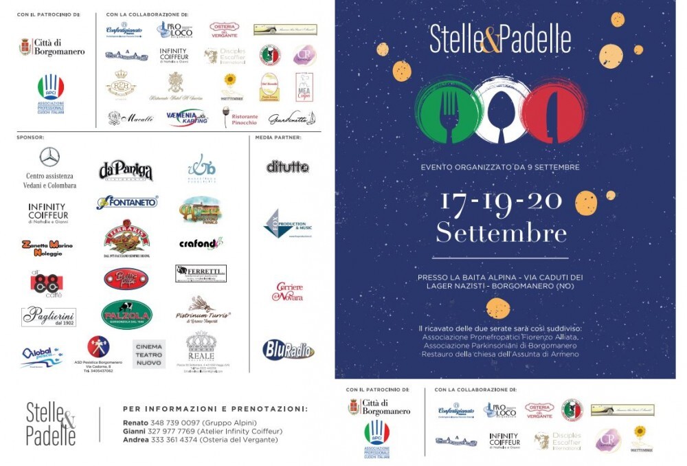 Torna “Stelle & Padelle”: tre serate con chef e campioni di sport e volontariato