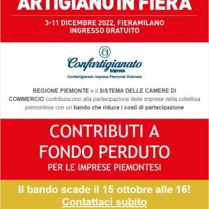 Stand con lo sconto all'Artigiano in fiera 