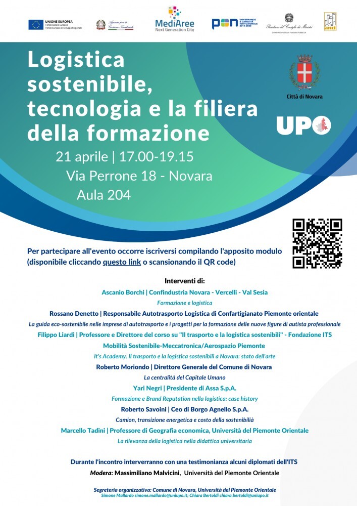 LOGISTICA - Confartigianato tra i relatori al convegno su sostenibilità e formazione 