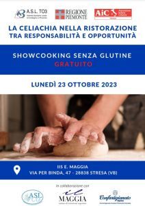 SHOWCOOKING SENZA GLUTINE  -  Una giornata di studio e degustazione (GRATUITA)