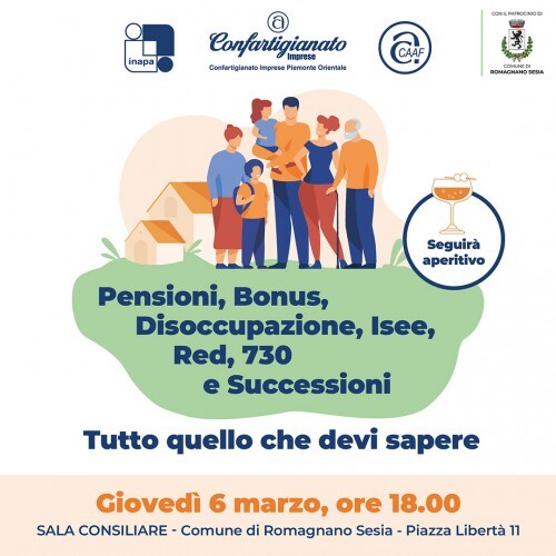 Romagnano, incontro con CAAF e Patronato INAPA