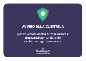 Dì ai tuoi clienti che rispetti la loro salute: stampa i tre cartelli da esporre al pubblico