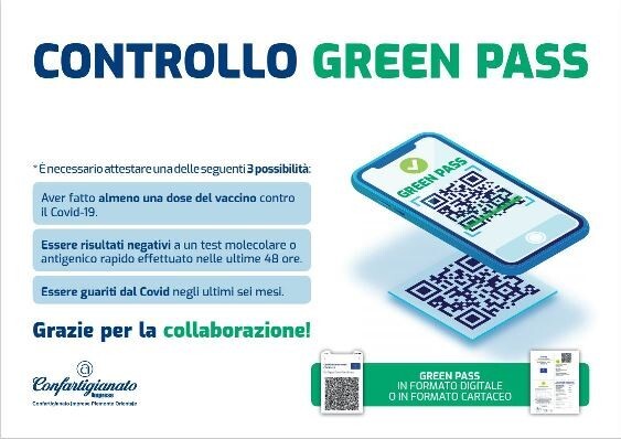 Scatta l'obbligo di controllare il Green pass: ecco il fac simile di delega per chi deve verificare e i cartelli da esporre