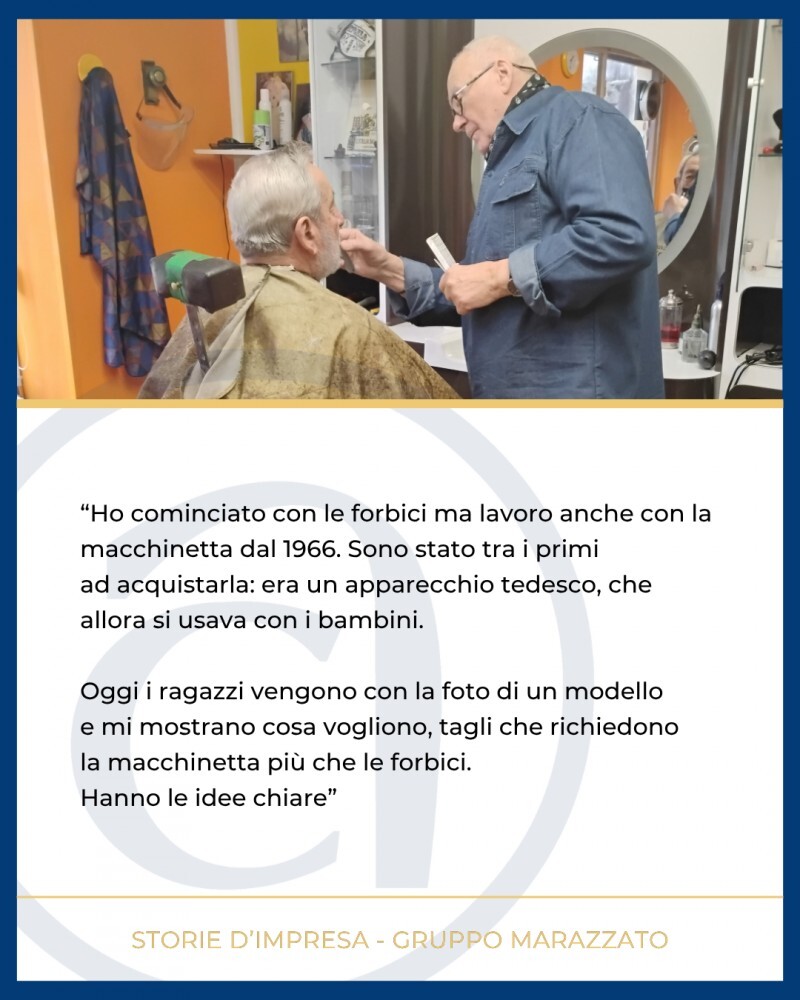 LA STORIA D'IMPRESA - Lavoro e impegno civile per il barbiere di Meina con le forbici in mano da 70 anni: "Voglio continuare ancora un po'..."