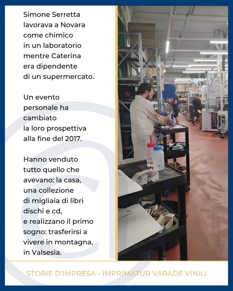 LA STORIA D'IMPRESA / Dischi, che passione! Il futuro nasce in un antico laboratorio della Valsesia con "Imprimatur Varade Vinili": "Il mercato dei dischi è in continua crescita"