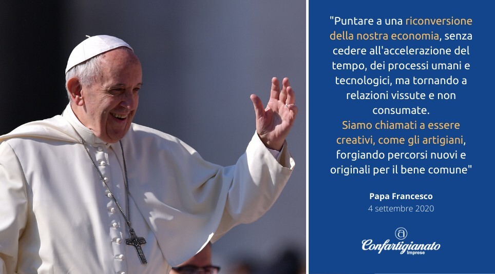 Confartigianato incontra Papa Francesco. Posti disponibili per l'udienza generale del 10 ottobre
