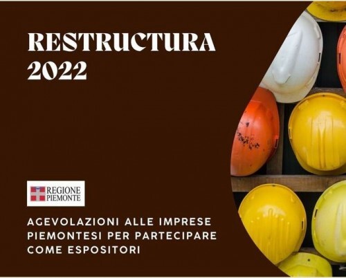 Contributo di 1.500 euro dalla Regione per partecipare a "Restructura 2022"