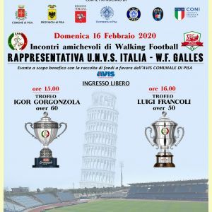 Torneo internazionale di calcio camminato a Pisa: Italia contro Galles