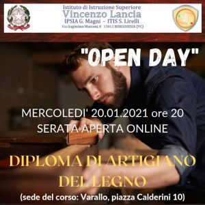 Open day virtuale per il corso di Artigiano del legno a Varallo