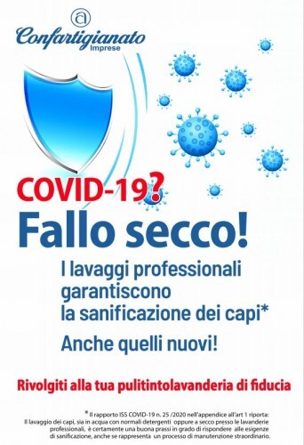 "Fallo secco!”: campagna delle pulitintolavanderie di Confartigianato. Scarica la locandina