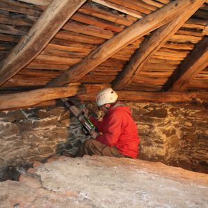 La manutenzione straordinaria della copertura della cappella XVI  del Sacro Monte di Orta