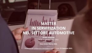 Università - Nuovo master  in Servitization nel settore Automotive