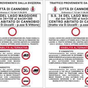 Statale 34 a Cannobio: si raccolgono segnalazioni per richiedere le deroghe allo stop dei mezzi pesanti