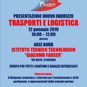 Confartigianato collabora al nuovo corso di Logistica al Fauser di Novara: open day il 12 gennaio