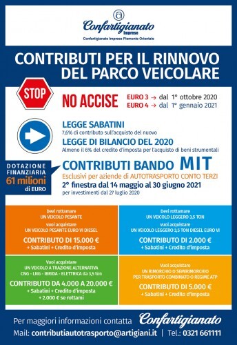 Contributi rinnovo parco veicolare