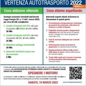 Unatras: "Decideremo le iniziative da intraprendere dopo l'incontro con il Governo" 