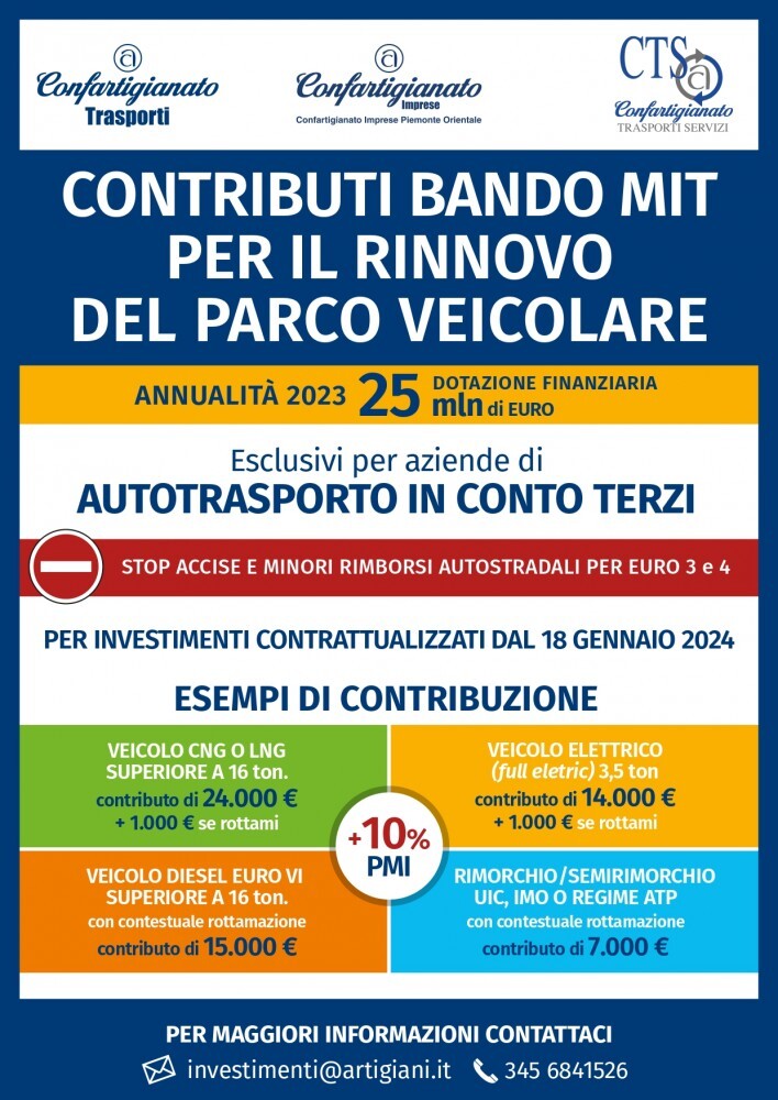 AUTOTRASPORTO - Contributi a fondo perduto per l'acquisto di veicoli. Pronti per il click day?