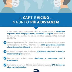 Le attività dei CAF: chiusi al pubblico ma operativi on line