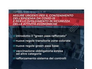 Emergenza Covid -  Arriva il green pass rafforzato