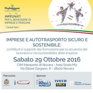 SABATO 29 OTTOBRE 2016 – CIM INTERPORTO DI NOVARA